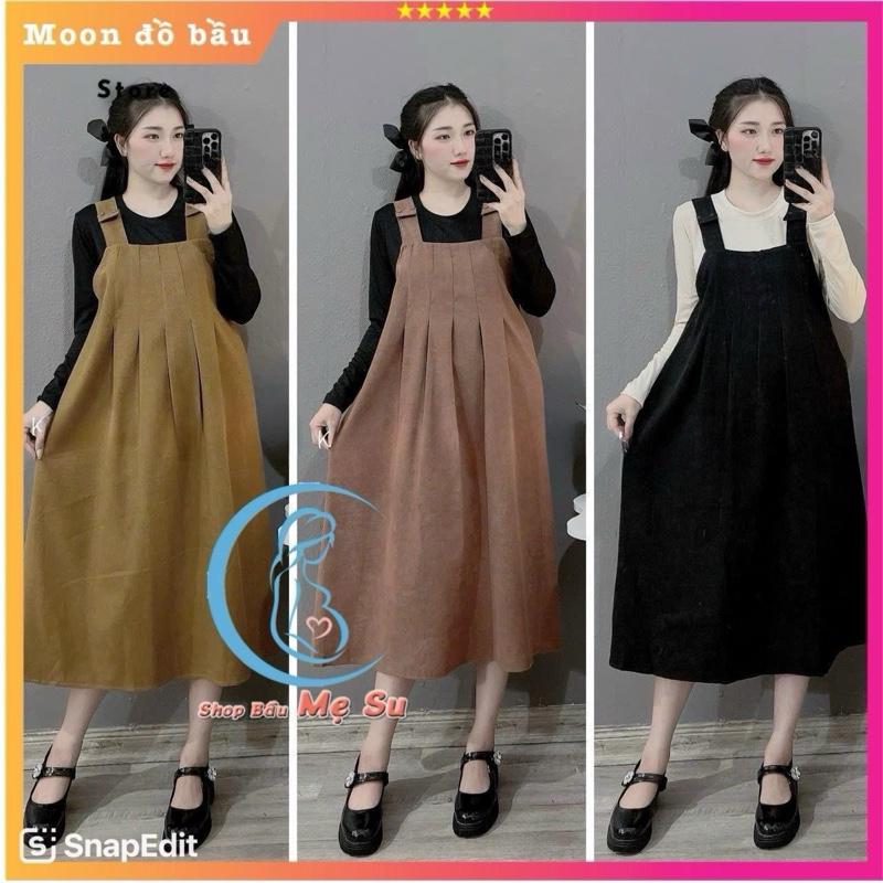  Yếm Bầu Nhung Công Sở Soang choảnh Thu đông 2024 