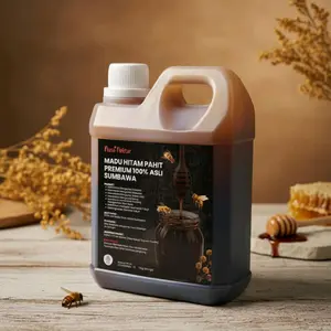 Nusa Nektar - 1 Kg Madu Pahit Hitam PREMIUM 100% Asli Sumbawa Obat Diabetes Halal Syrup Herbal Membantu Mengobati Diabetes Kolestrol Maag Asam Urat