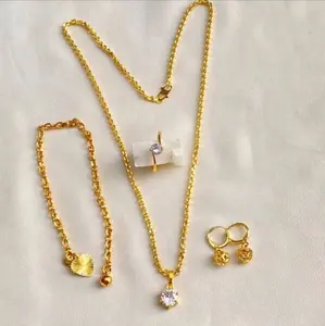 Set perhiasan medan koin gold anti karat dan anti luntur 1991,1992