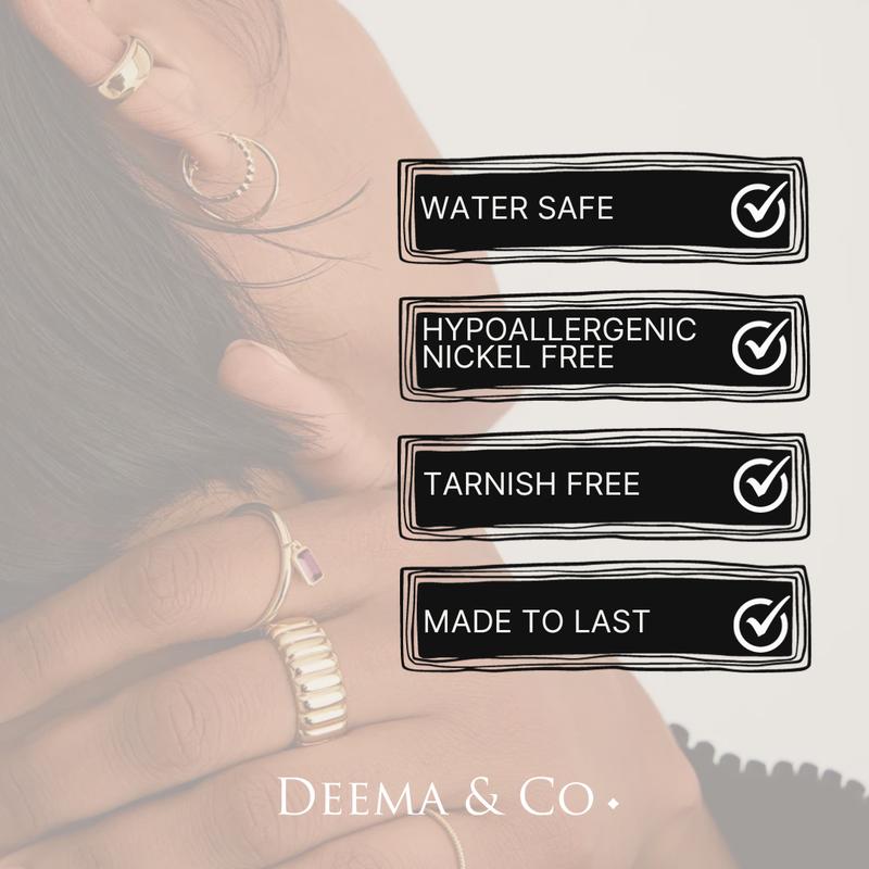 Deema & Co - Margherita Daisy Flower Duo Tone Choker and Bangle Set (Tarnish Free) hypoallergenic jewelry jewellery singapore 6