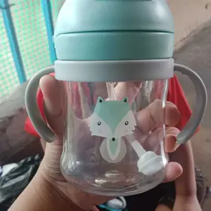 BISA COD Bo5598 Botol Minum Anak / Botol Minum Bayi Gelas Anak Balita Training Cup Dengan Pegangan Tangan / Botol Minum Bayi Accessories Tumpah Bottle  Sedotan