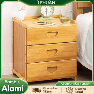 LH-Meja Nakas Laci Serbaguna meja samping tempat tidur Meja Samping Kamar Kabinet Samping Kasur Simpel Aesthetic