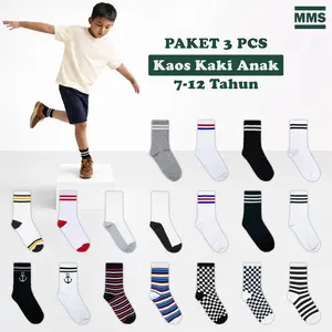 Kaos Kaki Anak PAKET 3 PCS Oldschool Kids Sock 7 - 12 Tahun - MMS