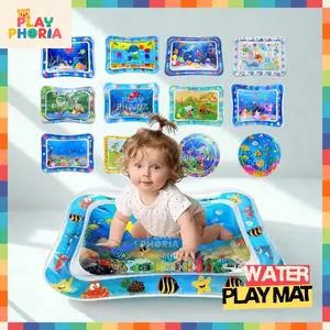 Baby Water Playmat Matras Air Bayi Mainan Edukasi Kolam Tikar Portable Anak Mainan Sensorik Balita