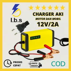[TERLARIS] CAS AKI MOTOR/SEPEDA LISTRIK MOTORCYCLE 12V 2A