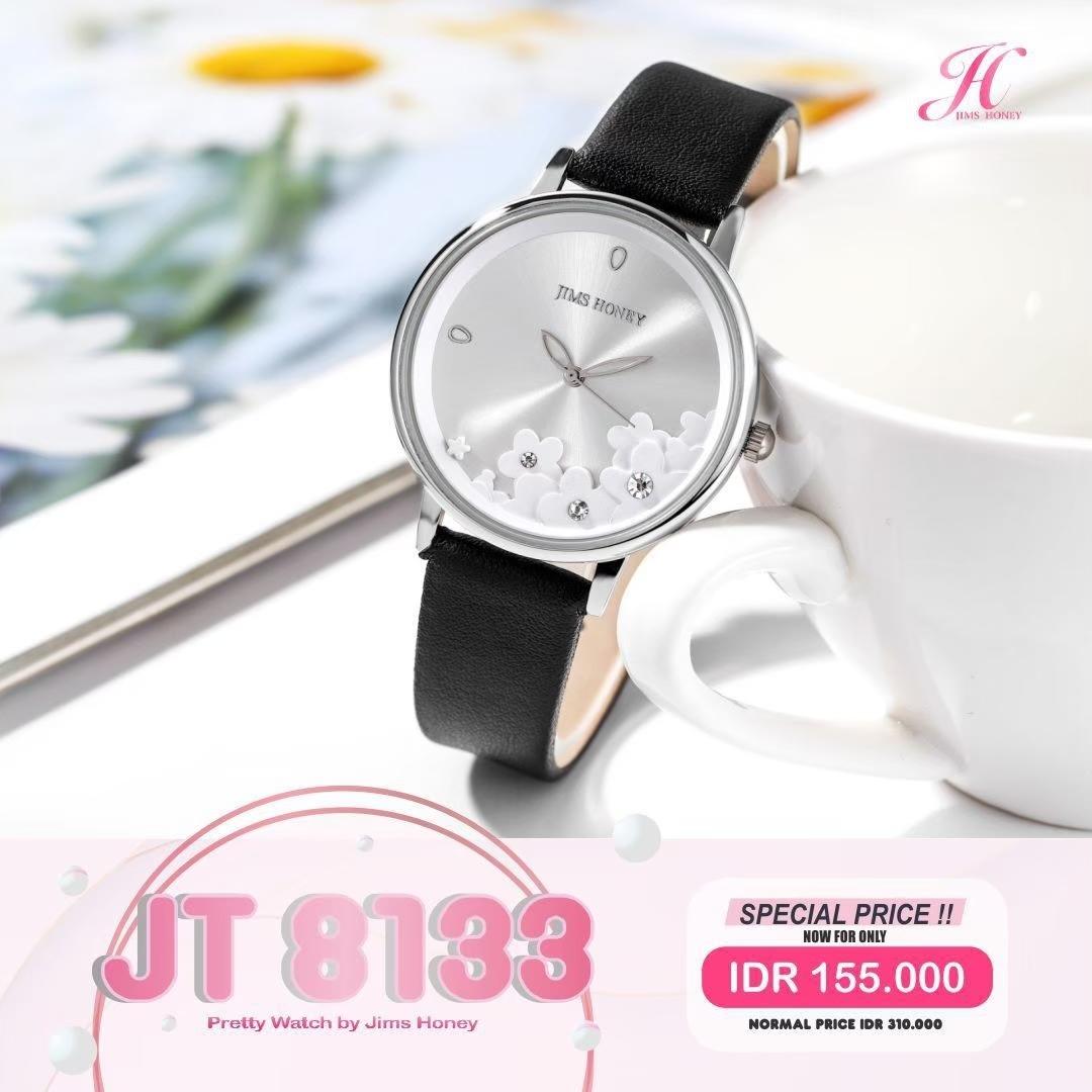 JIMS HONEY JAM TANGAN WANITA JT 8133 (FREE BOX + BATERAI)