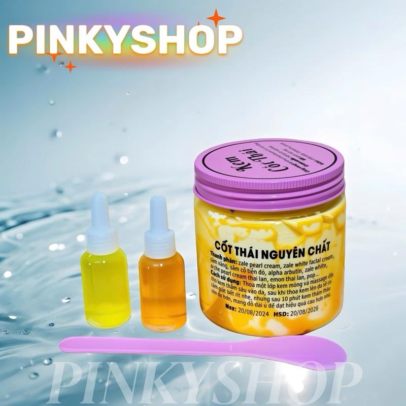  Kem Côt Chăm Sóc Da Dưỡng Ẩm Da thái dưỡng da body  1 Hộp kem + 2 chai serum và 1 muỗng  giúp sáng mịn  da Làm Đẹp Da Dưỡng Body Kem Body Women Nữ ủ nâng tông da 