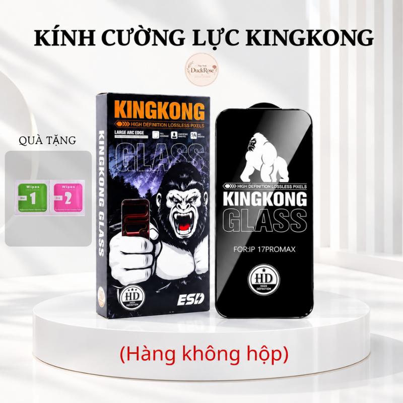 Kính Cường Lực KingKong Full Màn Không Viền Trong Suốt Phù Hợp Tất Cả Các Dòng Iphone