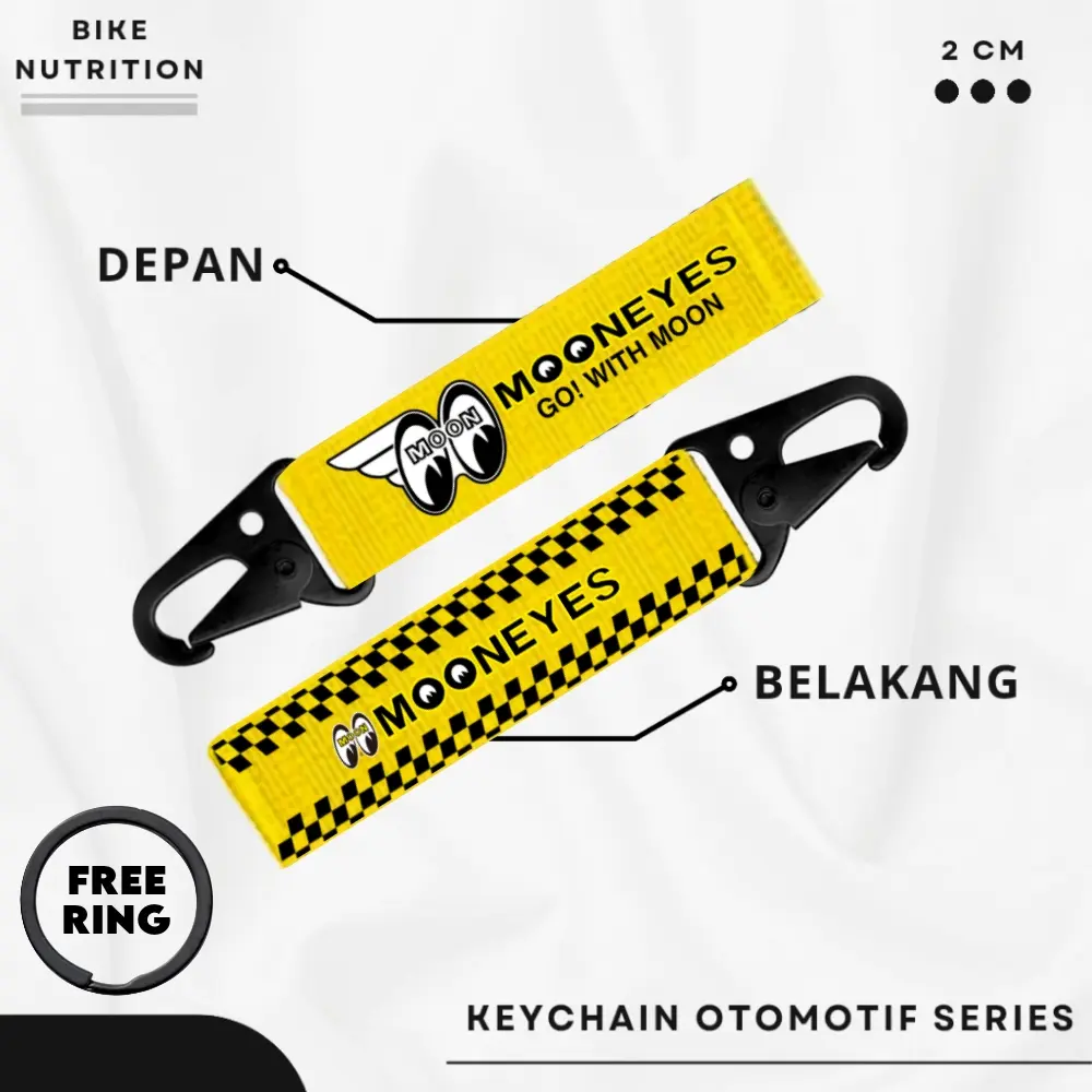 GANTUNGAN KUNCI MOTOR DAN MOBIL KEYCHAIN MOTOR BAHAN LANYARD NYLON BIKIN KECE DAN STYLISH GANTUNGAN KUNCI KAWASAKI MOTUL IPONE VONDUTCH MOONEYES SPEEDHUNTER VESPA HONDA BAHAN KAIN WEBBING SABLON DTF