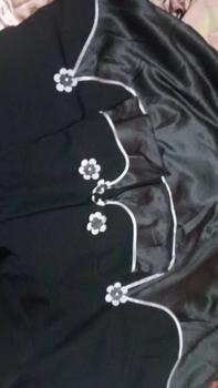 Product Review of Yesha Flowers Abaya by fanny.beauty.id  Kombinasi Satin Polos  Mewah  Dress  Gamis  Wanita Muslim Bunga  Cantik from ** A**a ** 3