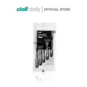 Olaif Daily Triple Blade Men's Shaver - 5pcs - Alat Cukur Pria Razor Wajah Kumis