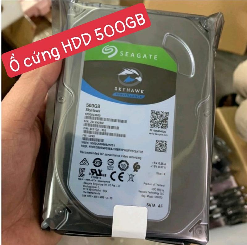 Ổ cứng HDD Segate 500GB Chuyên dụng lắp đầu ghi Camera hoặc lắp máy tính PC, Like new 99%, GOOD