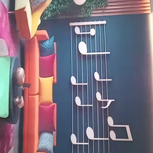 Tapestry Kain Latar Belakang Tema Musik Gitar Piano, Hiasan Dinding Kamar Estetik, Background Live Streaming & Foto