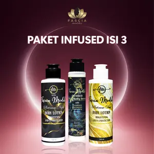 HB Dosting Fascia Medika by KYNA, BPOM, Paket Infused Booster isi 3 (memudarkan stretchmark, memudarkan bekas luka, kulit badak yang susah putih)