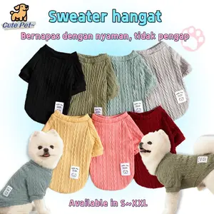 Baju kucing anjing kelinci monyet cowok cewek lucu - Sweater Pomeran Bulu Kucing