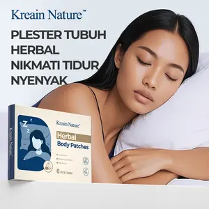 Kreain Nature 8 Patches Tidur Botani - Aroma Lavender & Jeruk Manis, Wam Memulai, Membantu Relaksasi Tubuh & Pikiran, Meningkatkan Kualitas Tidur, 8 Patches/Kotak