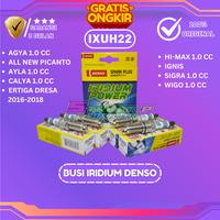 BUSI IRIDIUM DENSO IXUH 22 ORIGINAL SEGEL HOLOGRAM AGYA 1000CC ...