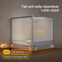 Gambar Medoga Kelambu Pro Anti Jatuh Anti Nyamuk Tenda Bayi & Dewasa Jumbo Kotak 120 160 180 200 - Biru, 180x198 dari kelambu medoga Kota Tangerang Selatan 5 Tokopedia