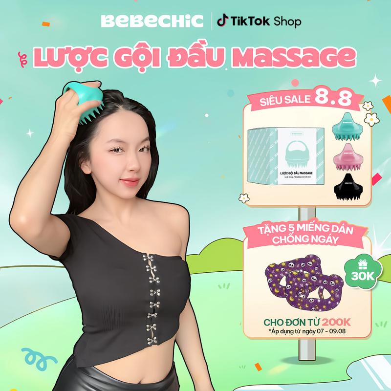 Lược Gội Đầu Massage Tóc BEBECHIC