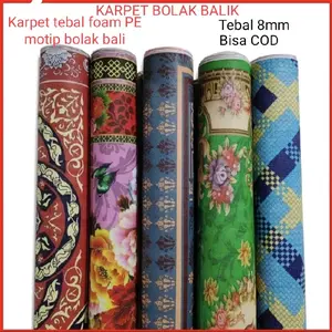 Tikar spon Foam PE Motif Bolak-Balik Anti Air 200x180cm - Waterproof