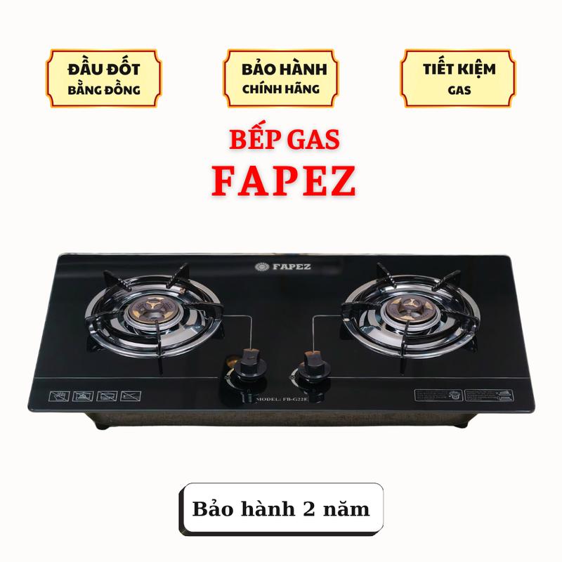 Bếp gas âm Fapez Đánh lửa IC đầu đốt đồng+ Kiềng chắn gió 5 li - Bảo hành 2 năm