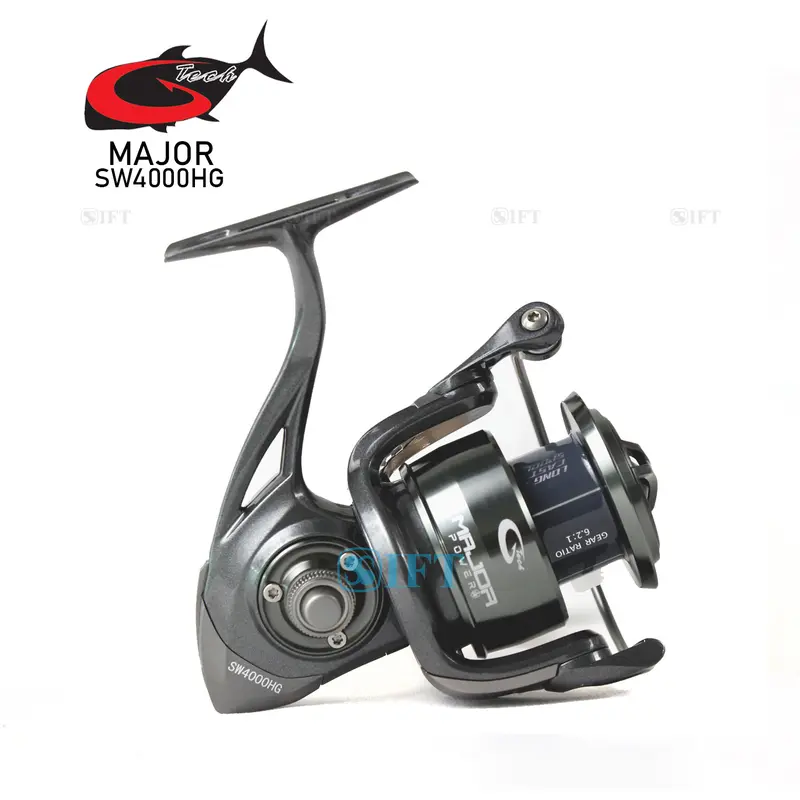 Reel G-TECH MAJOR POWER SW 1000 -- 5000 HG PG | Power Handle SaltWater | Metal Body Kolam Danau Sungai Laut GTech Resmi 5