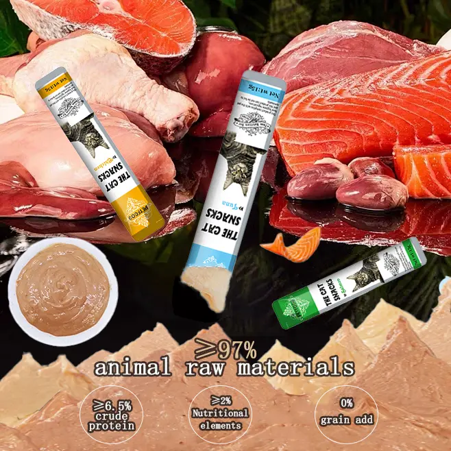 Camilan kucing, kucing makanan ringan 15g, camilan strip, makanan ringan kucing basah/Salmon cat snacks/Chicken and cat snacks/Golden Tuna Cat Snack 1