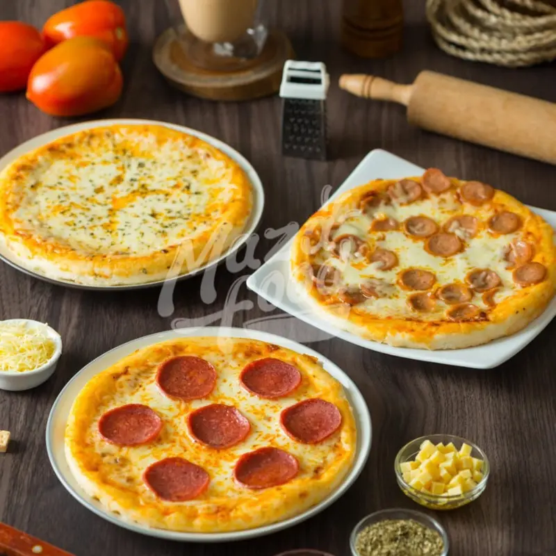 Pizza Frozen Maza Food Praktis No Oven Ukuran 18CM Bisa Pake Teflon Bisa COD 2