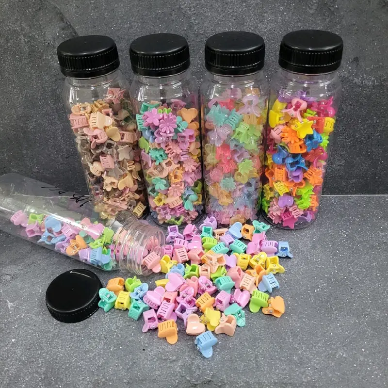 Aksesoris rambut / Jepit rambut small anak karakter kemasan tabung isi 100pcs 1