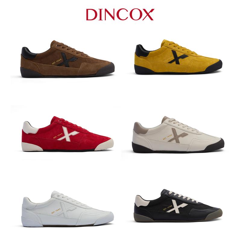 Giày Sneaker Da Nam Nữ Dincox DC47 Đế Cao Su Thiên Nhiên Nhẹ Hơn & Bền Bỉ Made in Vietnam