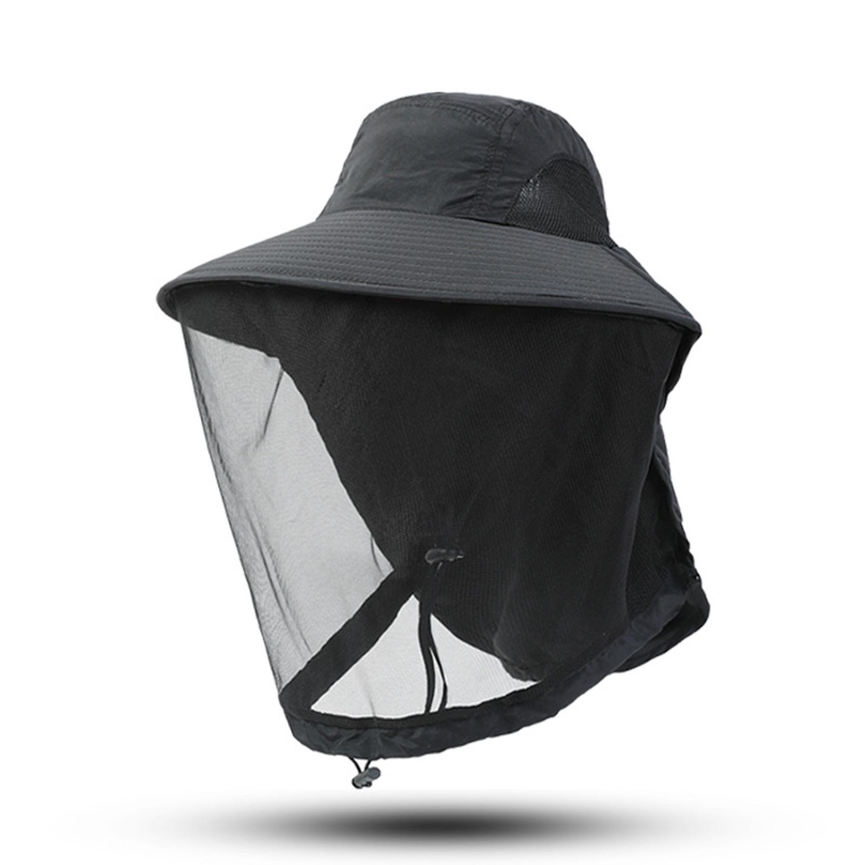 Description Picture 4 of itemOutdoor Head Face Mask Hat Net Cover Anti-mosquito Cover Mosquito Net Cap Summer Travel Breathable Head Mesh Covers Fishing Caps