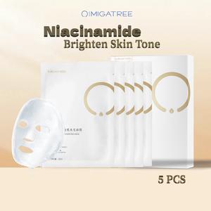 OIMIGATREE Topeng Penenang Centella Asiatica Formula Melembapkan 5 Helai Kotak Mencerahkan Kulit dengan Niacinamide retinol