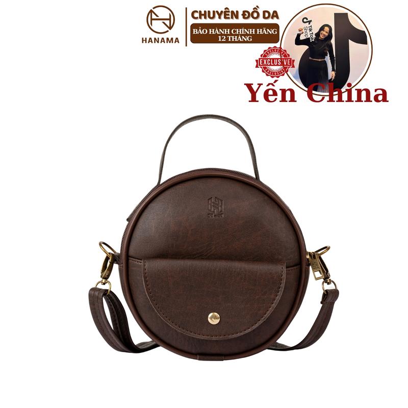 [ĐỘC QUYỀN  YẾN CHINA_ GIÁ SOCK]_ Túi đeo chéo nữ túi cốp tròn cao cấp HN MIN 1S Bag Da