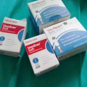 Sinocare Refill Strip Alat Cek Gula Darah Safe Accu BGM Sinoheart (50 / 100 / 150 / 200 pcs)