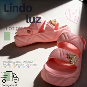 TOPSHARK Sandalias Estilo Hada con Remaches EVA Suela Gruesa y Cómoda 2025 Diseño Encantador y Mágico para Estilo Único y Divertido Antideslizante Antiolor Mo(Compre uno y llévese otro gratis, el color del regalo gratuito es aleatorio)da Absorción de agua