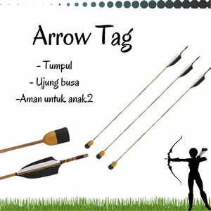 Arrow Tag Anak Panah Tumpul Ujung Busa Spons