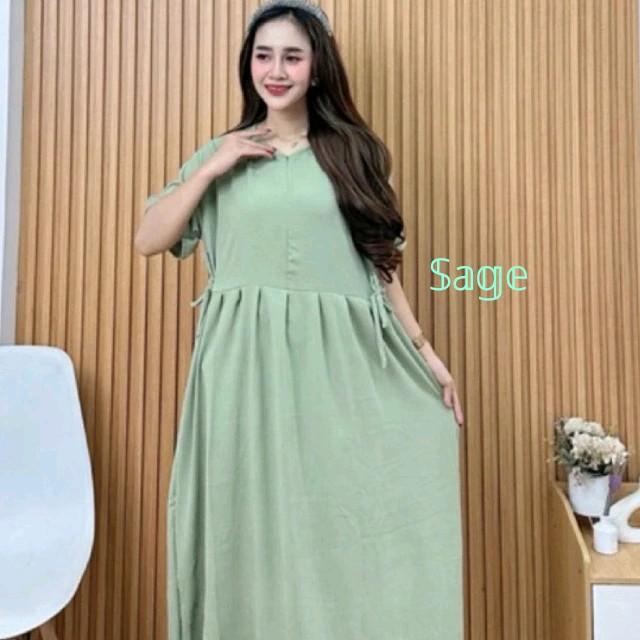 Paket usaha 100ribu 3pcs daster chibi crinkle airflow murah daster busui jumbo daster kekinian daster viral Dewasa 2