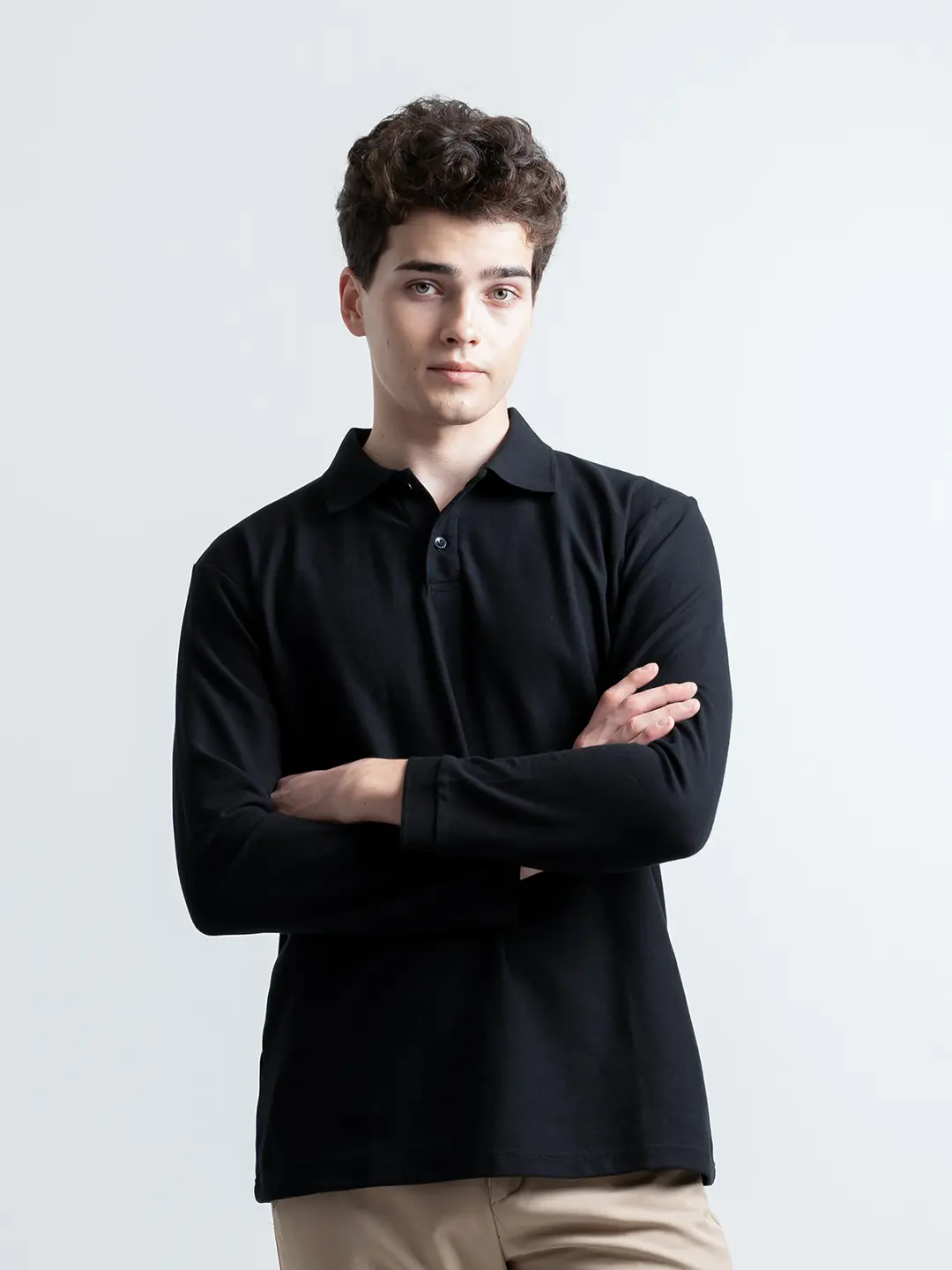 HSRM - Hubner Polo Shirt Long Sleeve Kaos Polo Pria Lengan Panjang