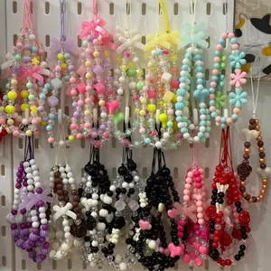 Paket Usaha 30 Strap Phone/Gantungan Handphone/Bag Charm Manik Jelly, cantik dan multifungsi. Bisa juga untuk gantungan kunci dan tas.