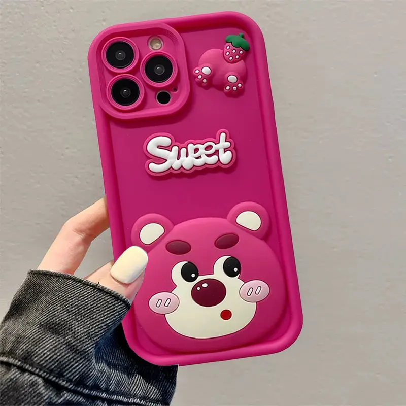 Case Cesing FOR OPPO A3X Motif Lotso Sweet Pink Cutie Bear Premium Softcase 2