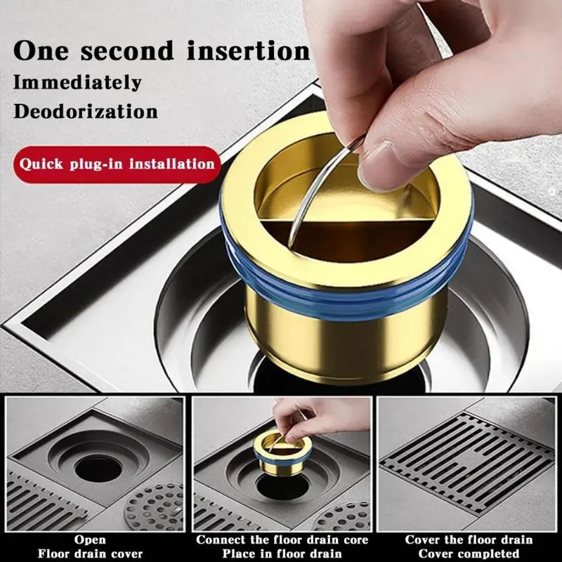 Katup Penutup Saluran Air Wastafel Dapur Floor Drain Penutup Saluran Air Tutup Floor Dapur Kamar Mandi Anti Serangga Bau Anti Karat 3