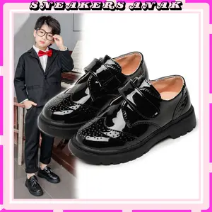 Sepatu formal pesta anak laki - laki import premium
