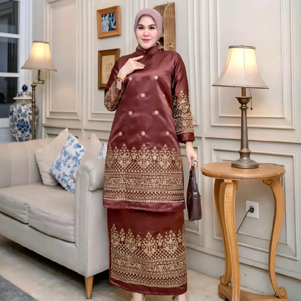 SET SONGKET NEW SERIES ( SETELAN KURUNG) Satin Bridal Bordir Promo Launching Sale!!