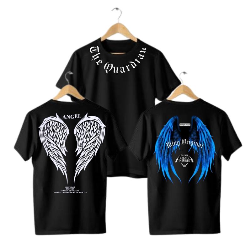 Product Introduction of Atasan Anak Model Kerah o neck dan Garis Leher Mock Neck dengan Gambar Sayap Angel Terbaru - Fashion Anak Baju 4