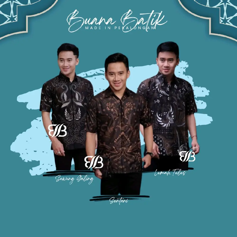 Kemeja Batik Pria Lengan Pendek Premium Santai Nyaman