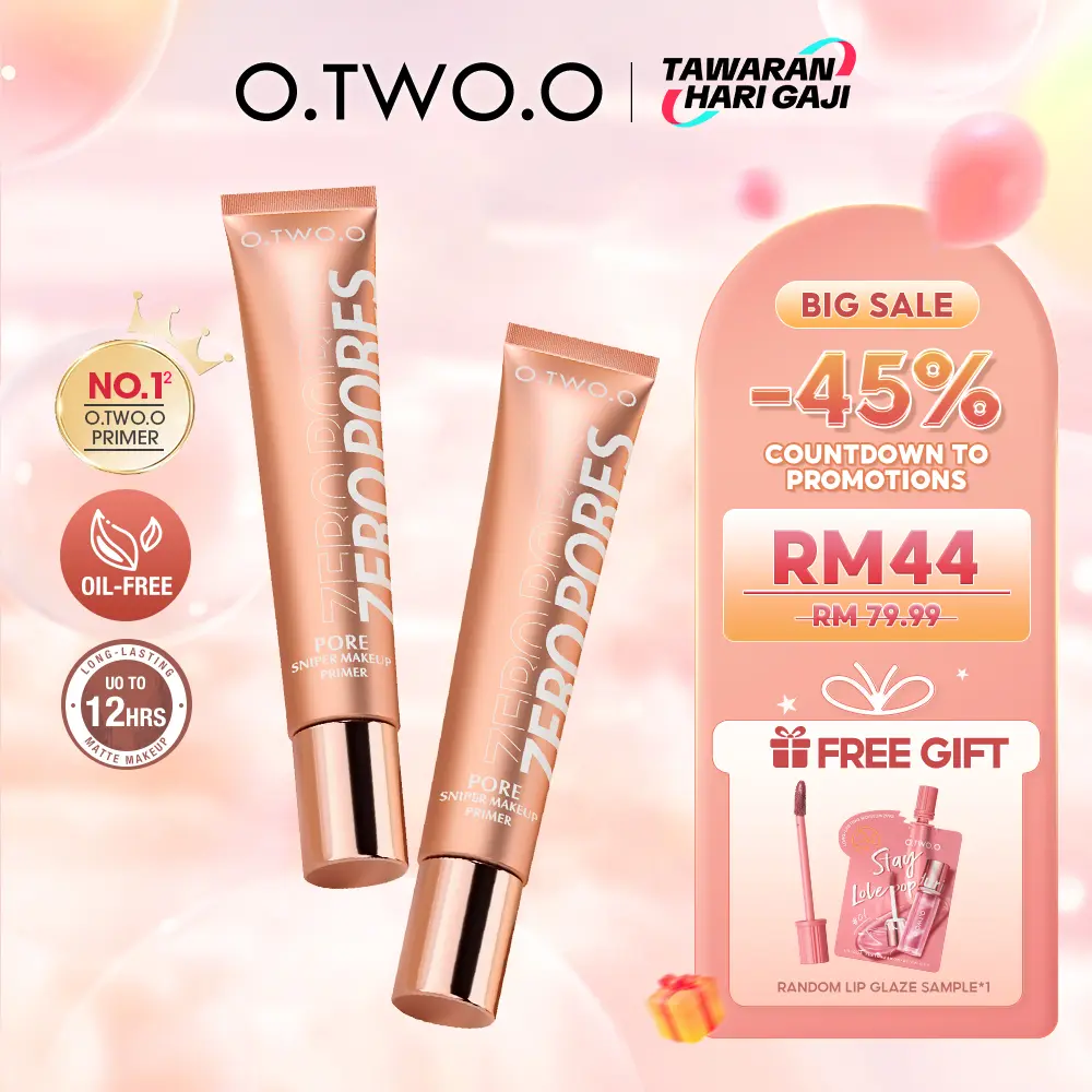 【Brand-exclusive 2】O.TWO.O Double Invisible Pores For A Smoother Base  Even Skin Tone Invisible Pore Soft Focus Makeup Primer