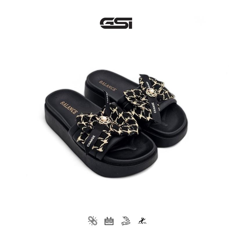 【GSI Shoes】Sandal Wanita Sandal Wedges Platform Tebal Bahan Karet Jelly Empuk Elastis dan Ringan 3
