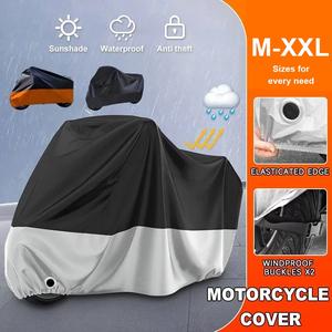 COD 4 Layers Motorcycle Cover Anti-Theft with UV and Waterproof Protection Thickened Universal For Motor Rider All Seasons Dust and Sun Protection