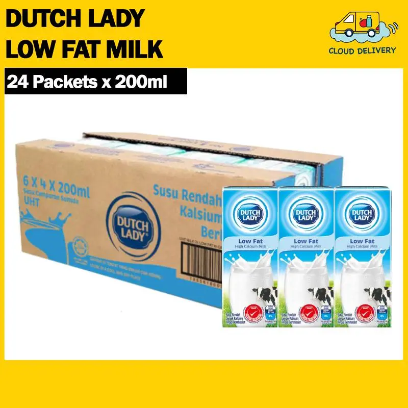 Dutch Lady UHT - Low Fat Milk (24 x 200ml)