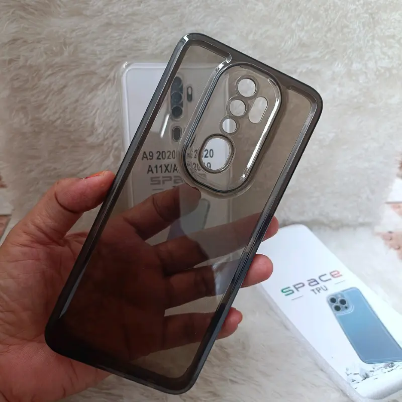 Softcase Casing OP A9 2020/A5 2020 Selikon Bening Trasparan Pelindung belakang HP+Camera 2